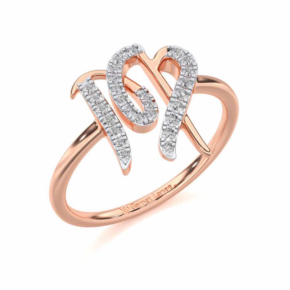 Shrewd Scorpio Silver Ring - Rose Gold - Image 1