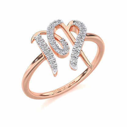 Shrewd Scorpio Silver Ring - Rose Gold - Image 1