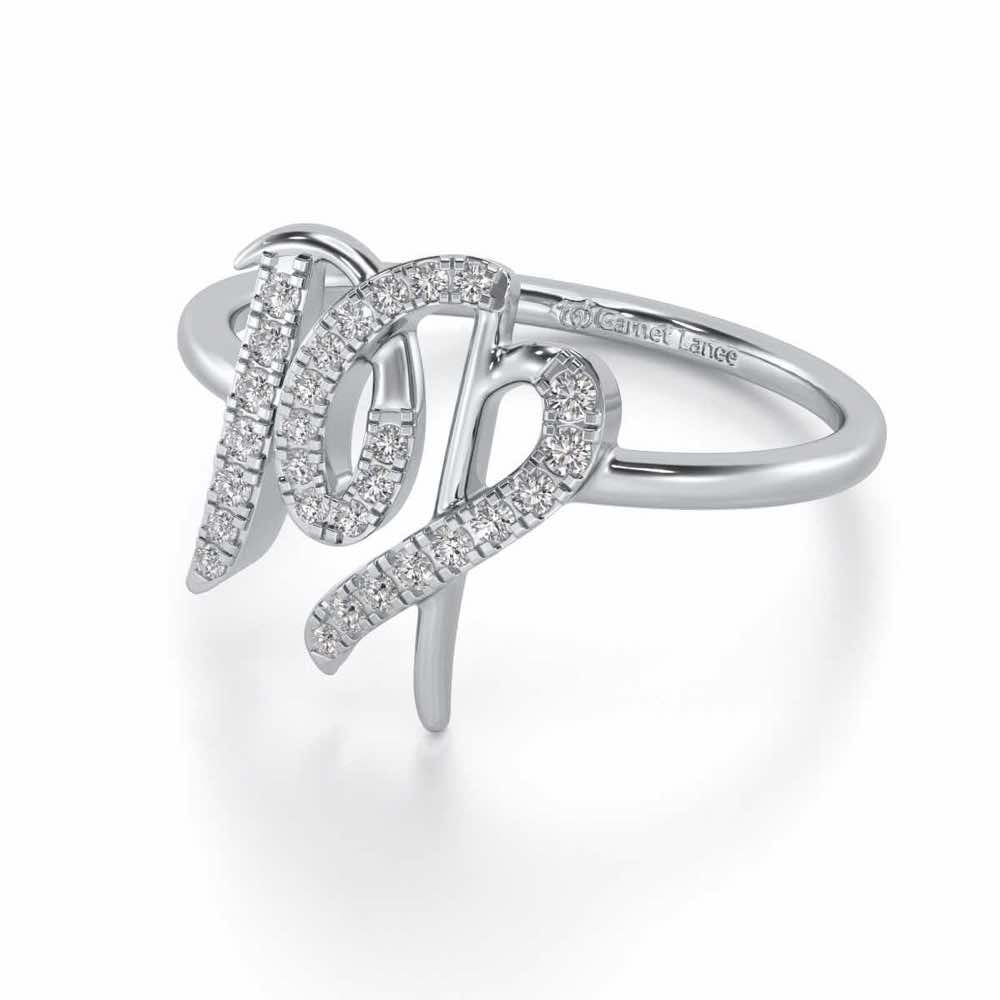 Shrewd Scorpio Silver Ring - White Gold - Image 2