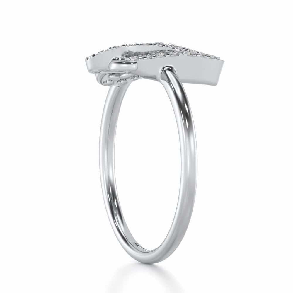 Shrewd Scorpio Silver Ring - White Gold - Image 3