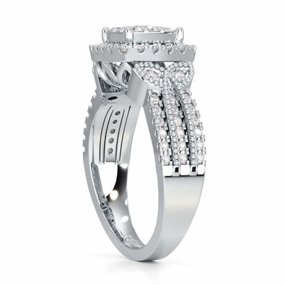 Silk Spark Silver Ring - White Gold - Image 3
