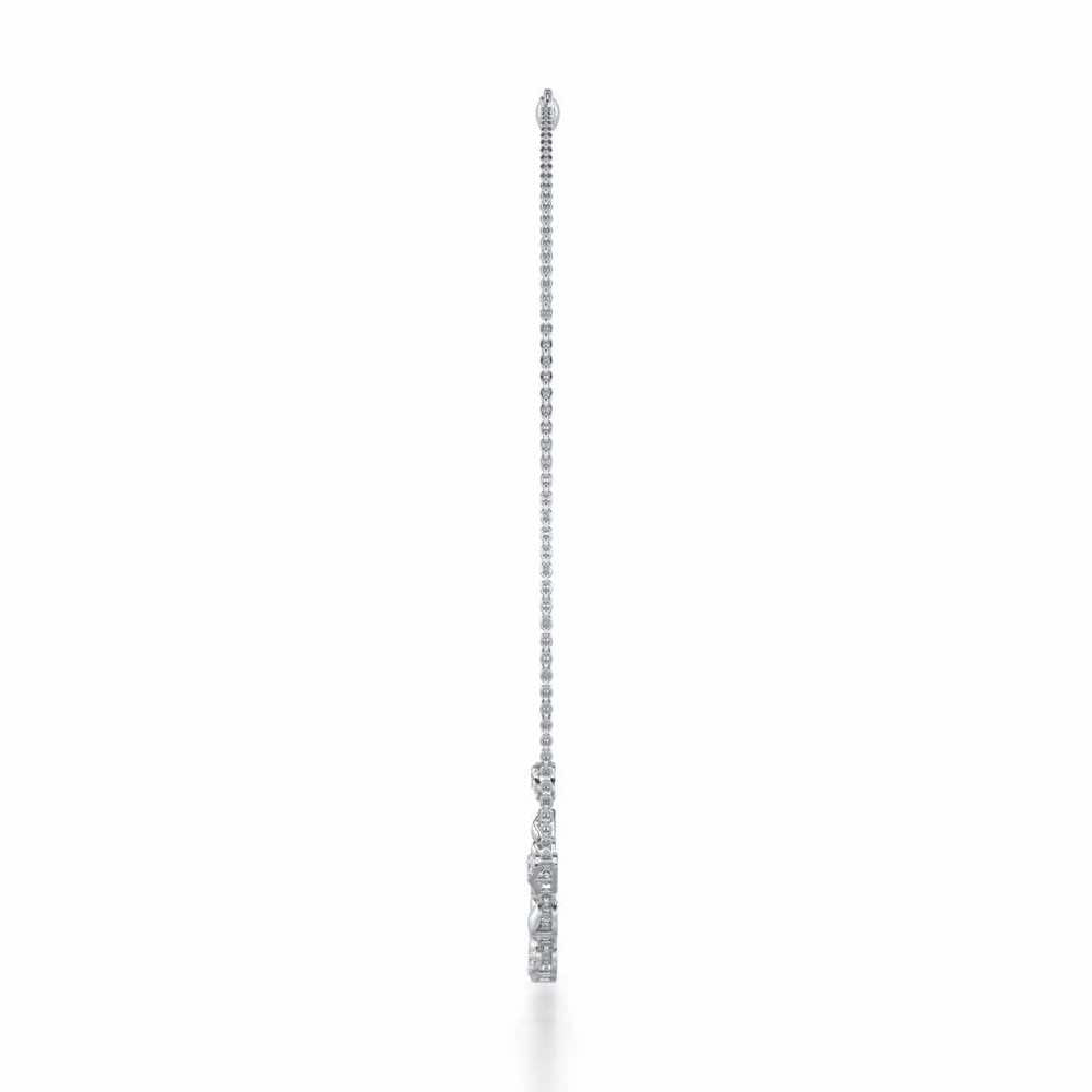Simple Elegance Silver Necklace - White Gold - Image 4