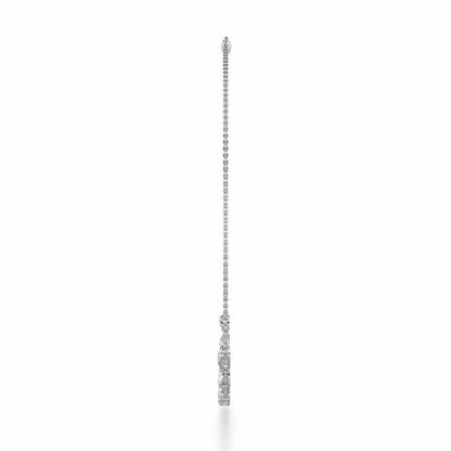 Simple Elegance Silver Necklace - White Gold - Image 4
