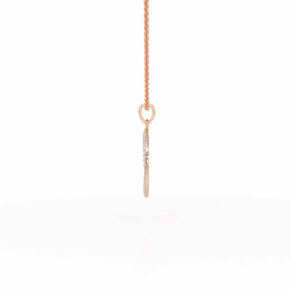 Simple Say Silver Pendant - Rose Gold - Image 4