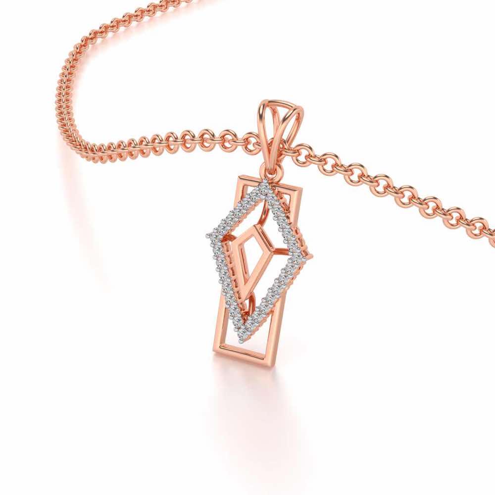Sirius Silver Pendant - Rose Gold - Image 2