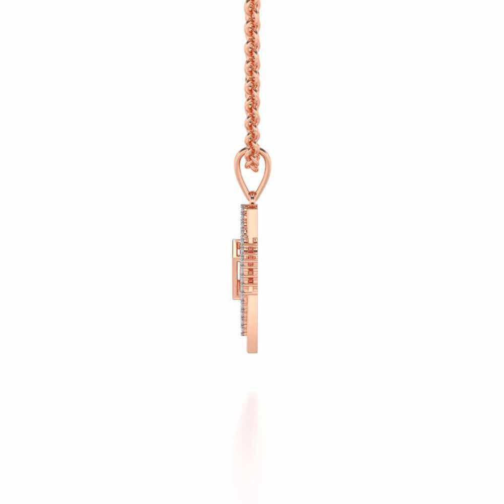 Sirius Silver Pendant - Rose Gold - Image 3