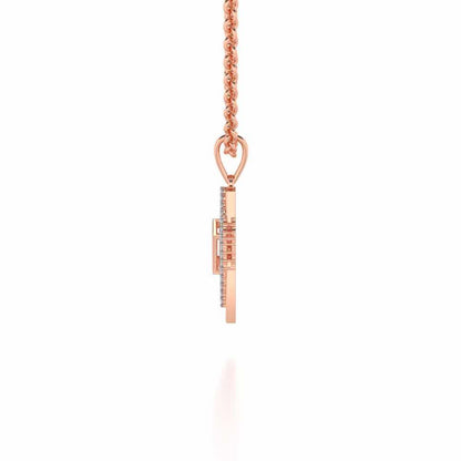 Sirius Silver Pendant - Rose Gold - Image 3