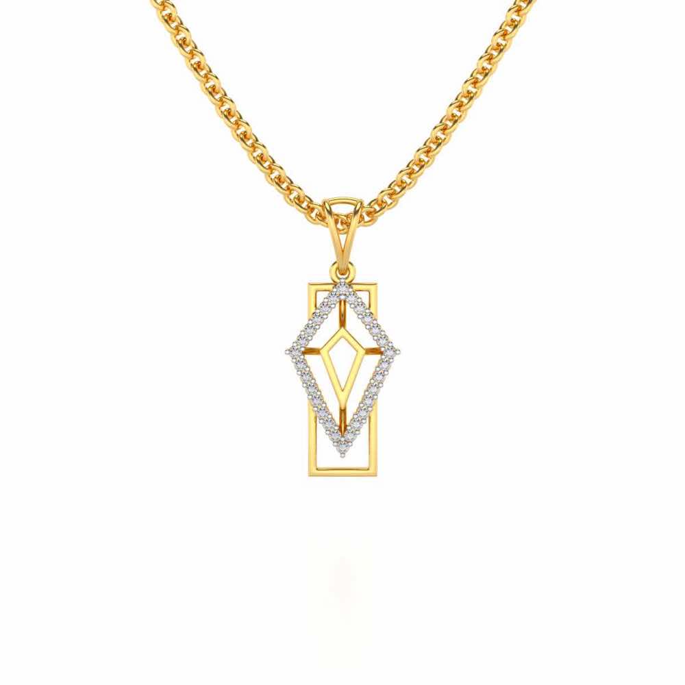 Sirius Silver Pendant - Yellow Gold - Image 1