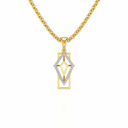 Sirius Silver Pendant - Yellow Gold - Image 1