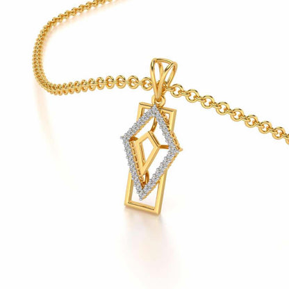 Sirius Silver Pendant - Yellow Gold - Image 2
