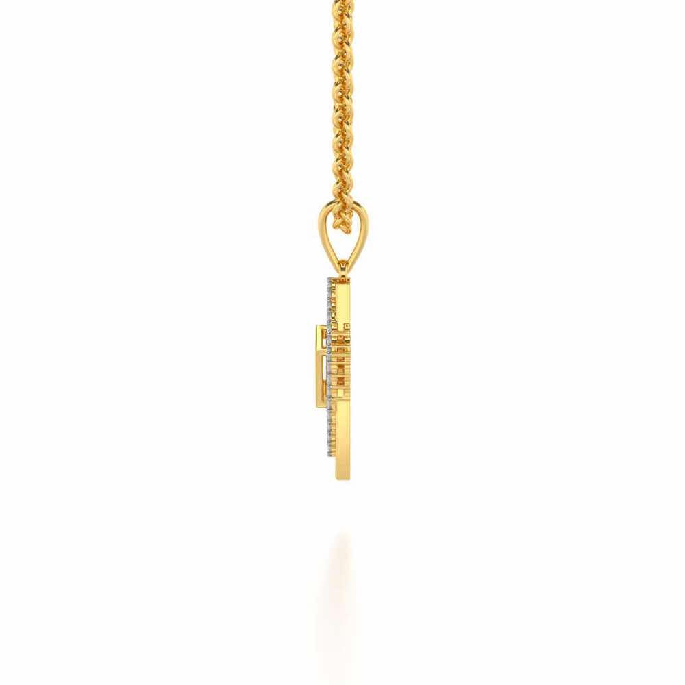 Sirius Silver Pendant - Yellow Gold - Image 3