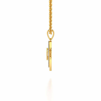 Sirius Silver Pendant - Yellow Gold - Image 3