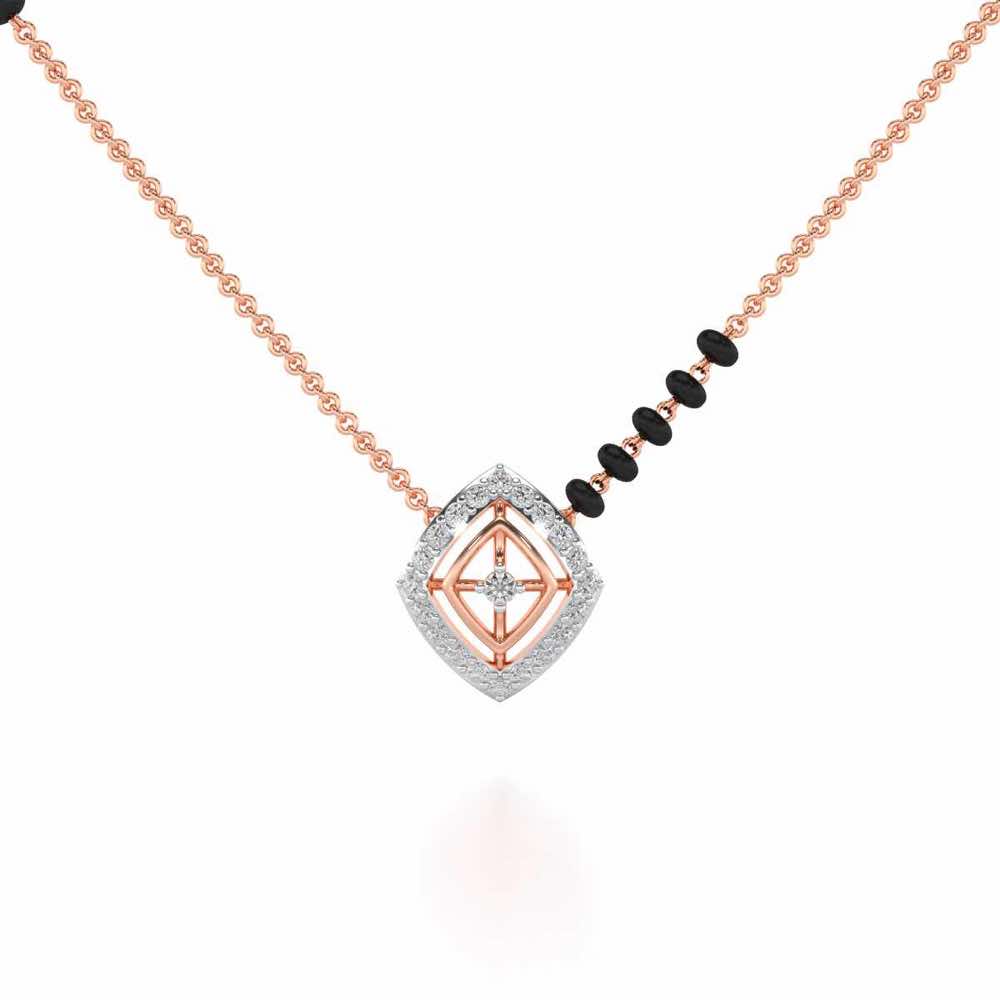 Sitara Silver Mangalsutra - Rose Gold - Image 1