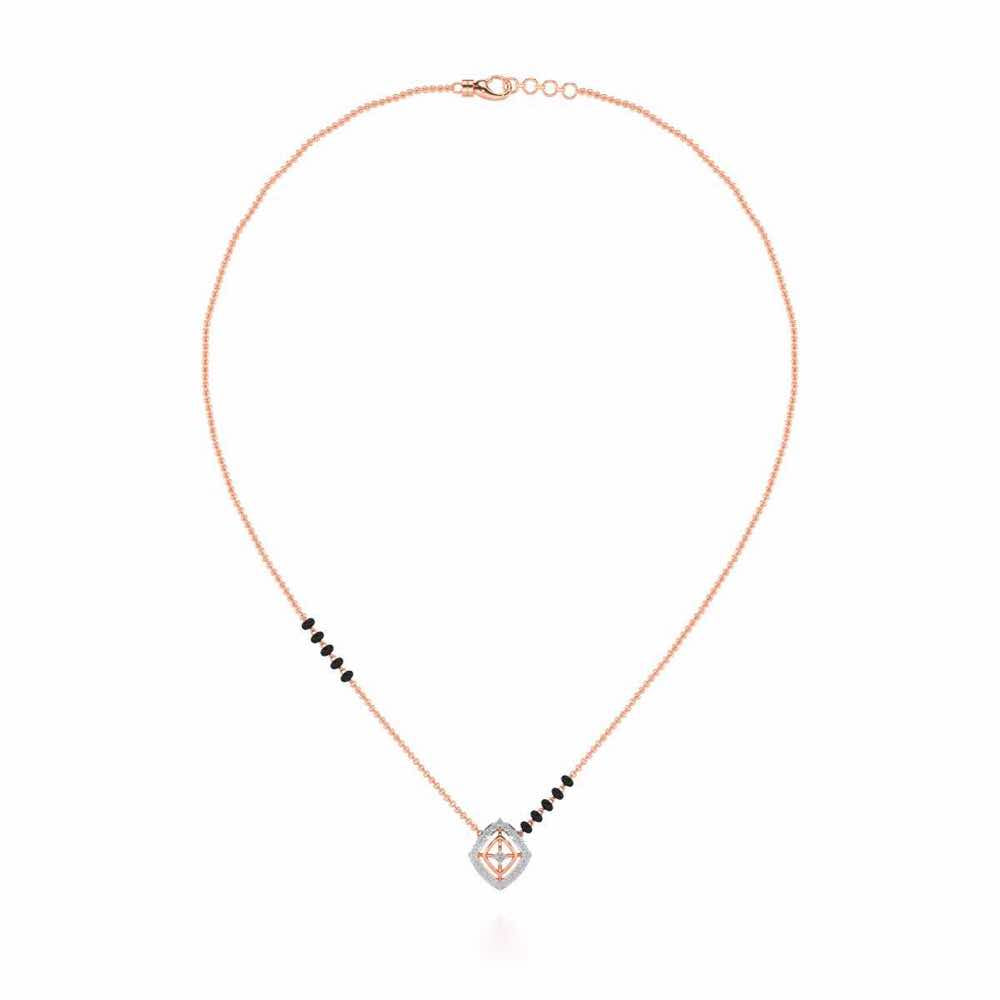 Sitara Silver Mangalsutra - Rose Gold - Image 3