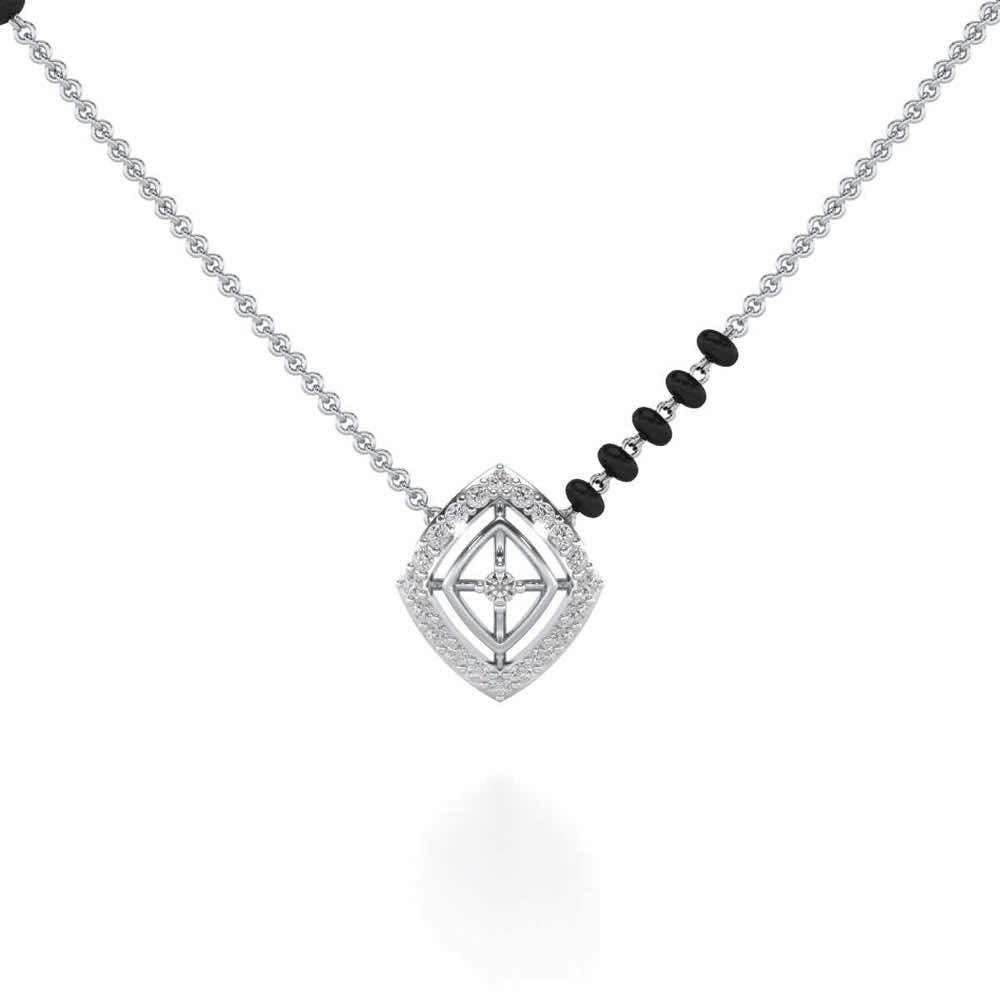 Sitara Silver Mangalsutra - White Gold - Image 1
