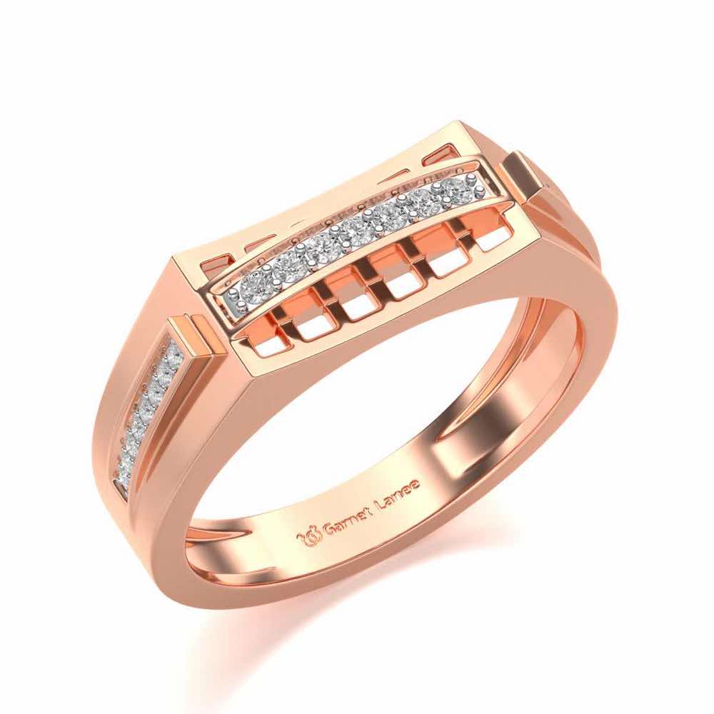 Sleek Ring For Men For Men - Rose Gold - Image 1