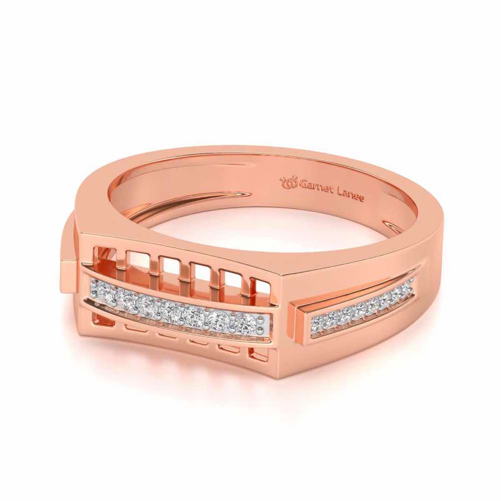 Sleek Ring For Men For Men - Rose Gold - Image 2