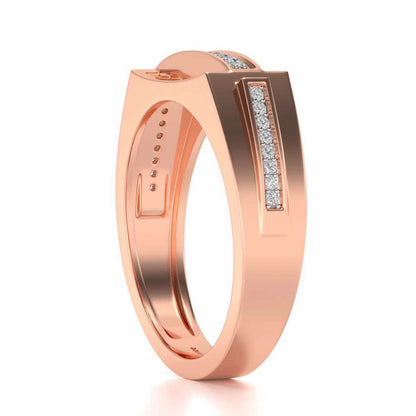 Sleek Ring For Men For Men - Rose Gold - Image 3