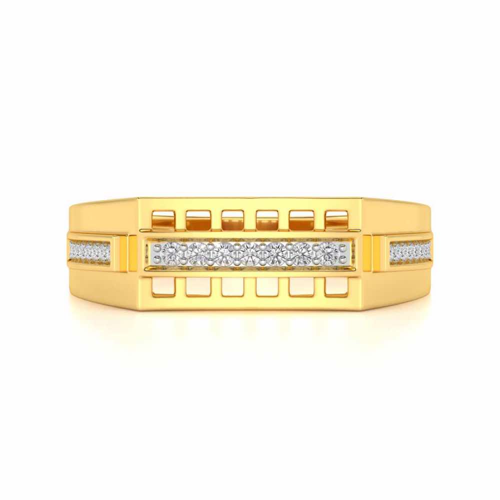 Sleek Ring For Men For Men - Yellow Gold - Image 4