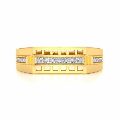 Sleek Ring For Men For Men - Yellow Gold - Image 4