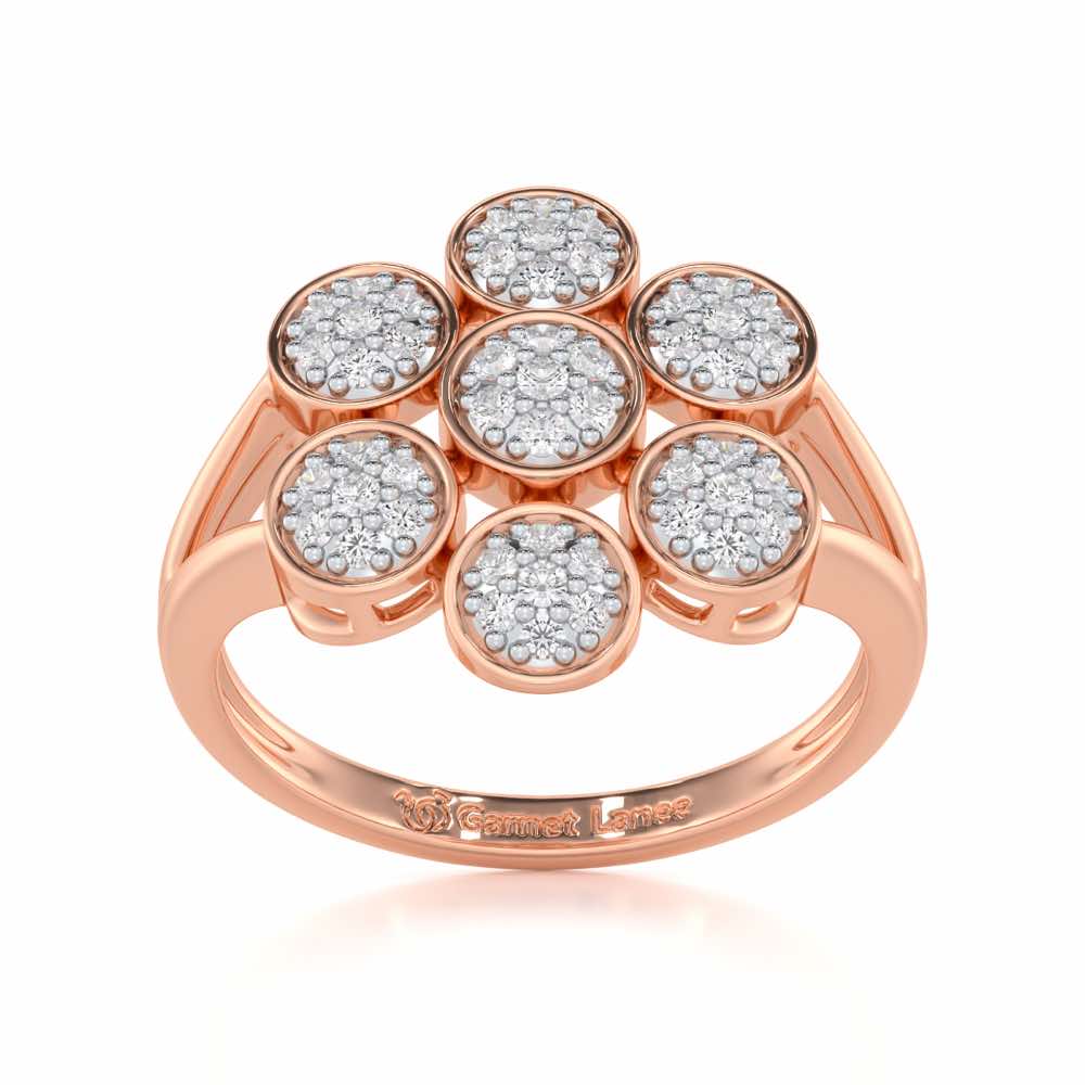 Sleek Shine Silver Ring - Rose Gold - Image 2