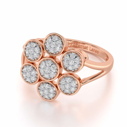 Sleek Shine Silver Ring - Rose Gold - Image 3