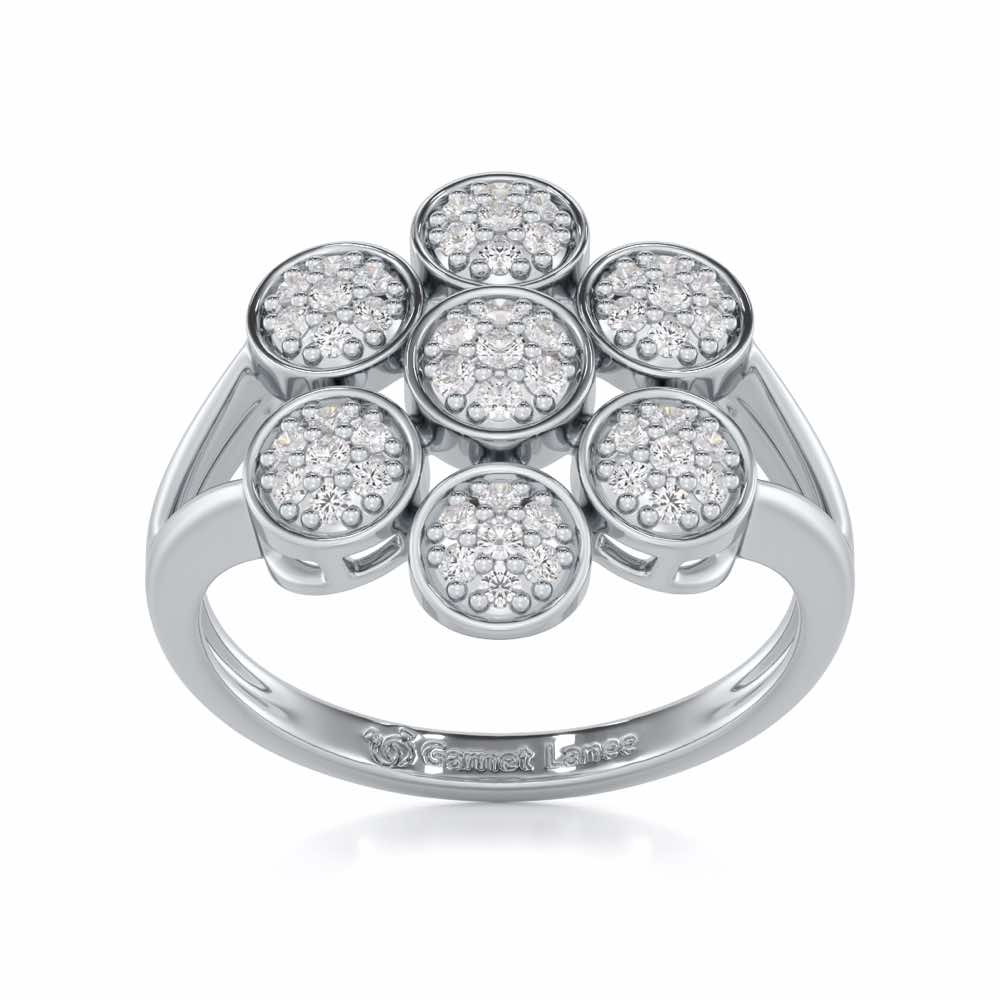 Sleek Shine Silver Ring - White Gold - Image 2