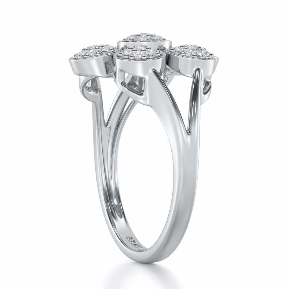 Sleek Shine Silver Ring - White Gold - Image 4