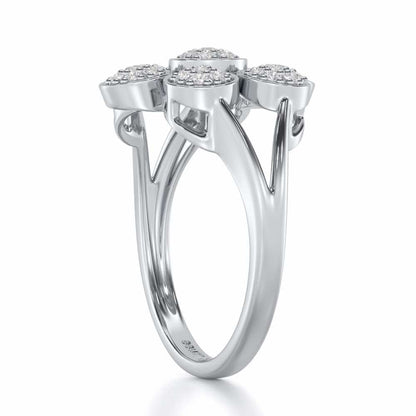 Sleek Shine Silver Ring - White Gold - Image 4