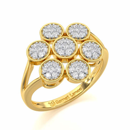 Sleek Shine Silver Ring - Yellow Gold - Image 1