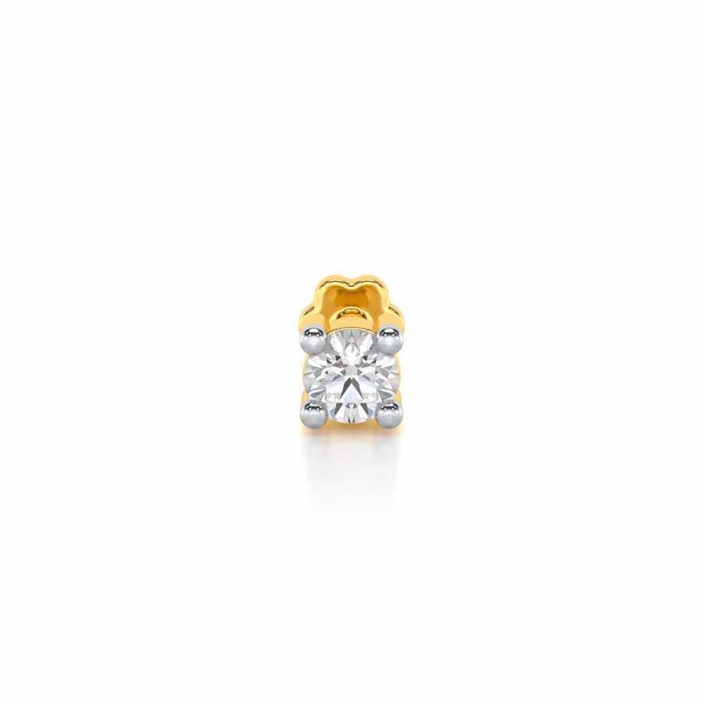 Soft Luminary Silver Nosepin - Yellow Gold - Image 1