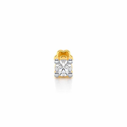 Soft Luminary Silver Nosepin - Yellow Gold - Image 1