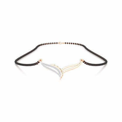 Soubhagya Samarpit Silver Mangalsutra - Rose Gold - Image 3