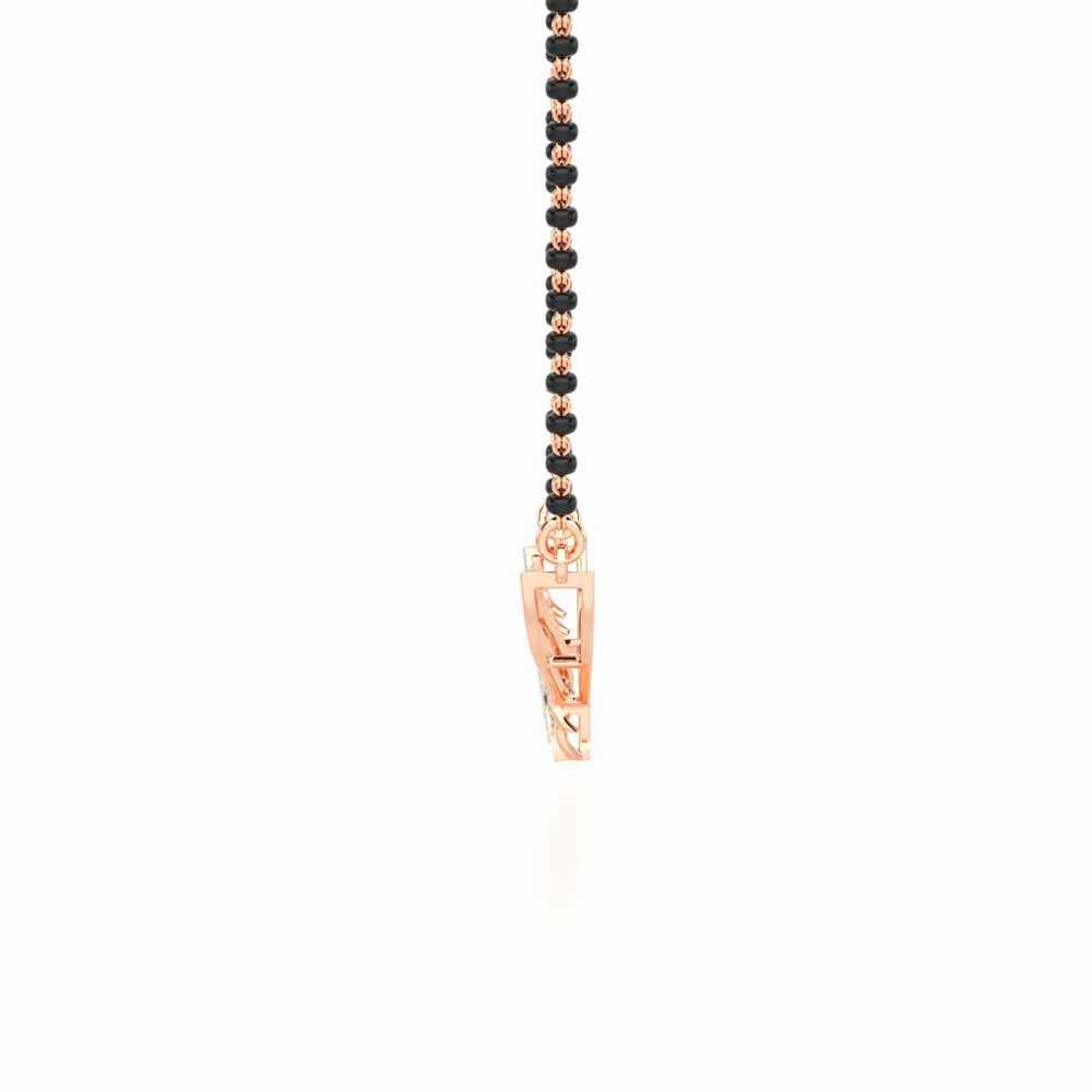 Soubhagya Samarpit Silver Mangalsutra - Rose Gold - Image 4