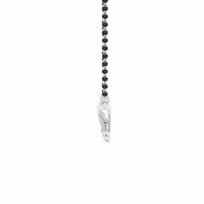 Soubhagya Samarpit Silver Mangalsutra - White Gold - Image 4