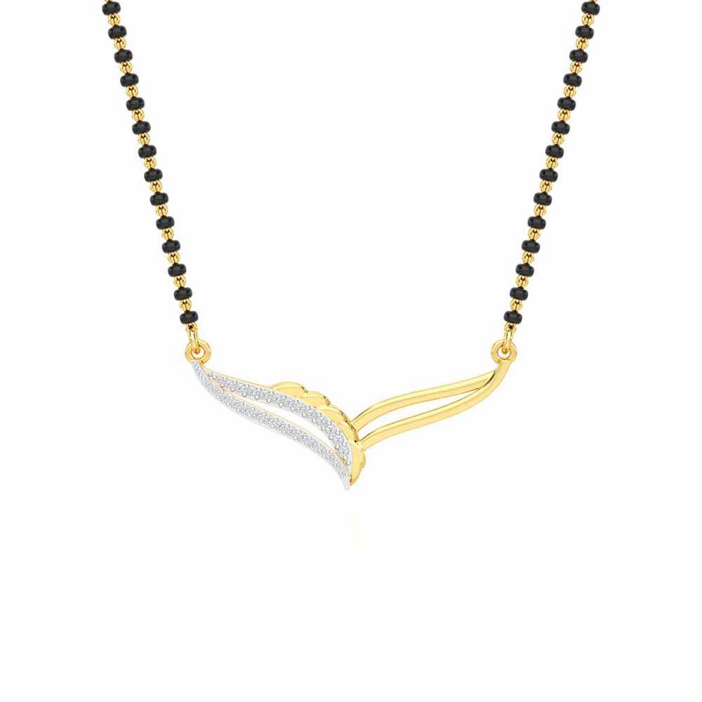 Soubhagya Samarpit Silver Mangalsutra - Yellow Gold - Image 1