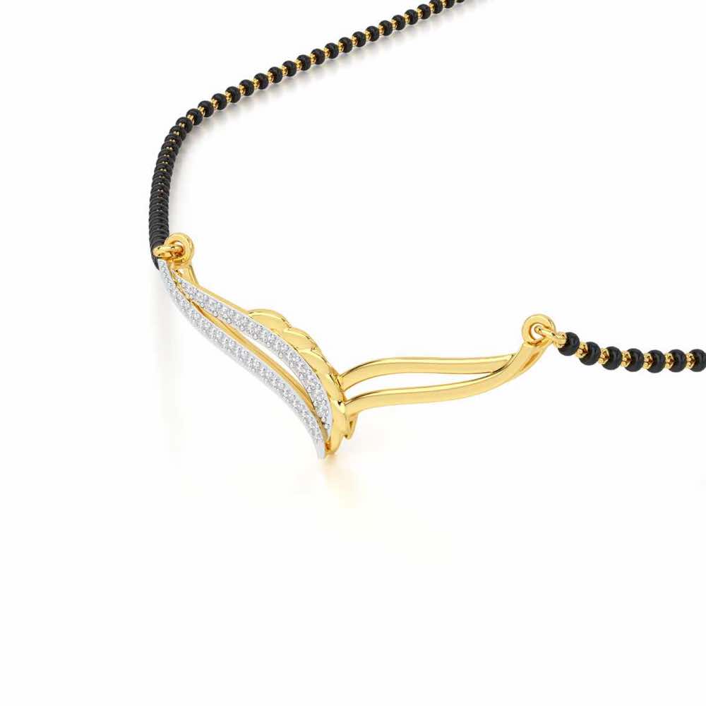 Soubhagya Samarpit Silver Mangalsutra - Yellow Gold - Image 2