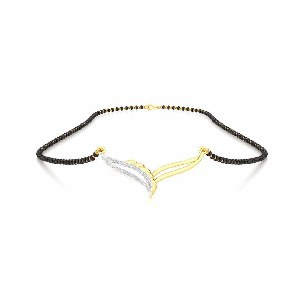 Soubhagya Samarpit Silver Mangalsutra - Yellow Gold - Image 3