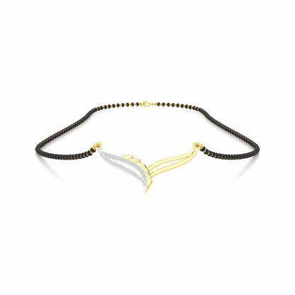 Soubhagya Samarpit Silver Mangalsutra - Yellow Gold - Image 3