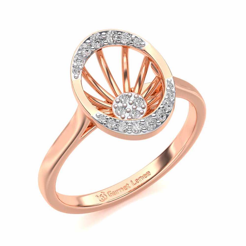 Soul Shine Silver Ring - Rose Gold - Image 1