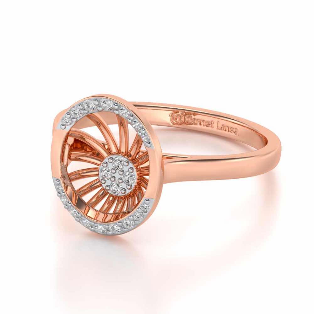 Soul Shine Silver Ring - Rose Gold - Image 2