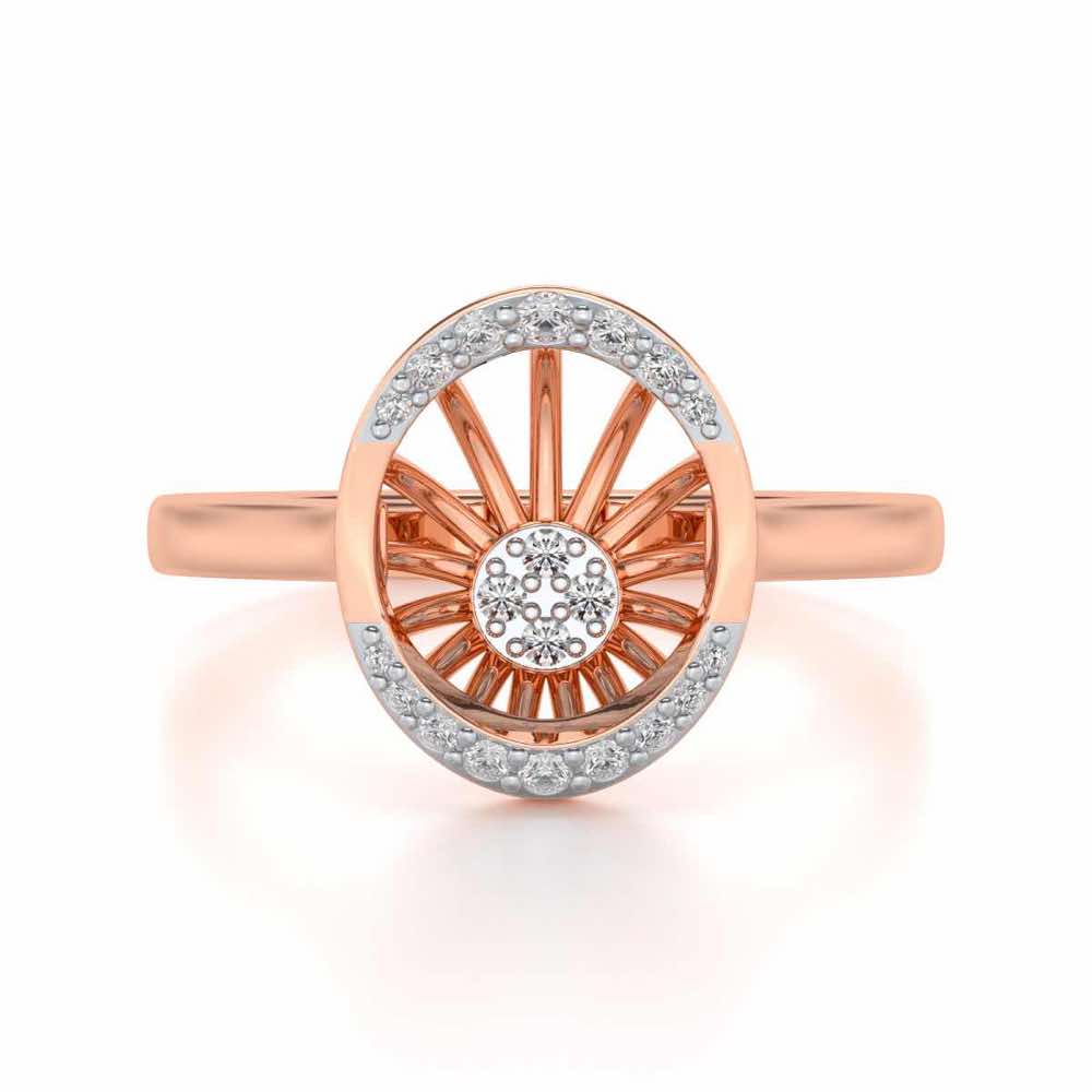 Soul Shine Silver Ring - Rose Gold - Image 4