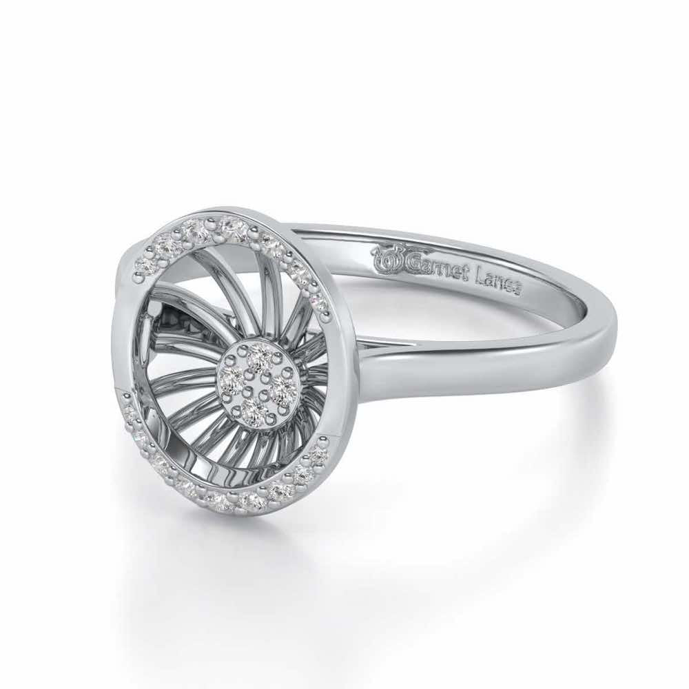 Soul Shine Silver Ring - White Gold - Image 2