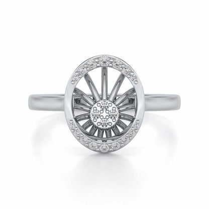 Soul Shine Silver Ring - White Gold - Image 4