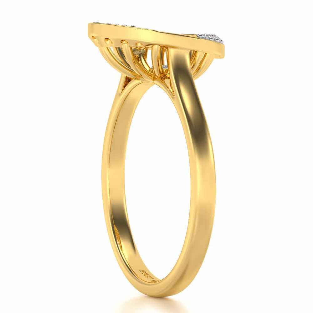 Soul Shine Silver Ring - Yellow Gold - Image 3