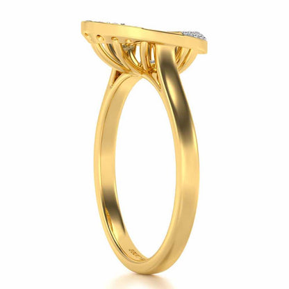 Soul Shine Silver Ring - Yellow Gold - Image 3