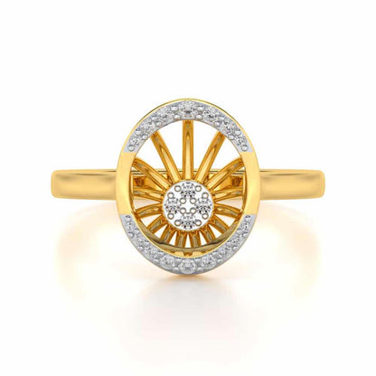 Soul Shine Silver Ring - Yellow Gold - Image 4