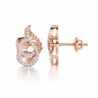 Soulful Magic Silver Earrings - Rose Gold - Image 4
