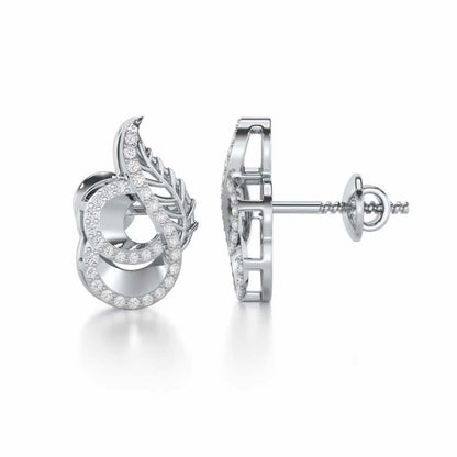 Soulful Magic Silver Earrings - White Gold - Image 4