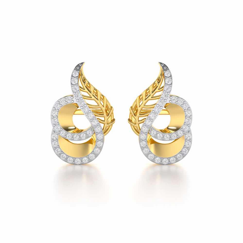 Soulful Magic Silver Earrings - Yellow Gold - Image 1